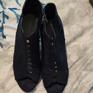 Nine West Blue Ankle Booties